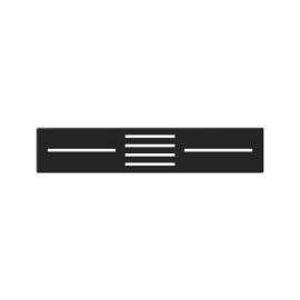 26-in Rectangular Drain Cover for SMFZS Trimslate Shower Bases with Center Drains, Black, FZSCVRC09NB-648