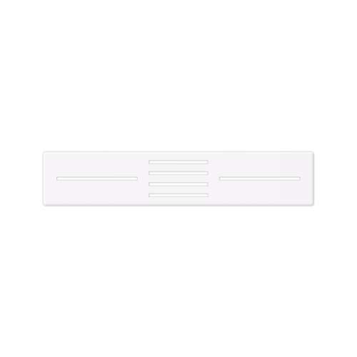 FZSCVRC31B-548 22-in Rectangular Drain Cover for FZS Trimslate Shower Bases with Center Drains, White