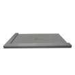 SMFZSDT6340C-40 Trimslate 63-in x 40-in Shower Base with Adjustable Double Threshold and Center Drain, Dark Grey