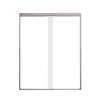 Samuel Müeller SMFBPT606608C-BS Franklin 59-in x 66-in By-Pass Bathtub Door With 5/16-in Clear Glass, Brushed Stainless