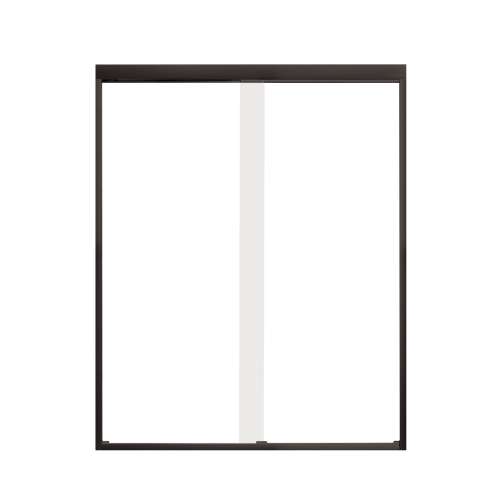 Samuel Müeller SMFBPT606608C-MB Franklin 59-in x 66-in By-Pass Bathtub Door With 5/16-in Clear Glass, Matte Black