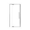 Samuel Mueller Innova 36-in X 76-in Pivot Shower Door with 3/8-in Clear Glass and Barrington Knurled Double-Sided Handle, Brushed Stainless