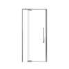 Samuel Mueller Innova 36-in X 76-in Pivot Shower Door with 3/8-in Clear Glass and Juliette Double-Sided Handle, Brushed Stainless