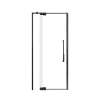 Innova 36-in X 76-in Pivot Shower Door with 3/8-in Clear Glass and Juliette Double-Sided Handle, Matte Black