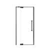 Innova 36-in X 76-in Pivot Shower Door with 3/8-in Clear Glass and Nicholson Double-Sided Handle, Matte Black