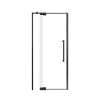 Innova 36-in X 76-in Pivot Shower Door with 3/8-in Clear Glass and Sampson Double-Sided Handle, Matte Black