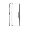 Innova 36-in X 76-in Pivot Shower Door with 3/8-in Clear Glass and Sampson Double-Sided Handle, Polished Chrome