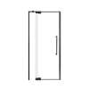 Innova 36-in X 76-in Pivot Shower Door with 3/8-in Clear Glass and Tyler Double-Sided Handle, Matte Black