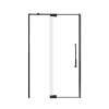 Innova 48-in X 76-in Pivot Shower Door with 3/8-in Clear Glass and Juliette Double-Sided Handle, Matte Black