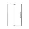 Samuel Mueller Innova 48-in X 76-in Pivot Shower Door with 3/8-in Clear Glass and Nicholson Double-Sided Handle, Brushed Stainless