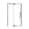 Innova 48-in X 76-in Pivot Shower Door with 3/8-in Clear Glass and Royston Double-Sided Handle, Matte Black