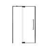 Samuel Mueller Innova 48-in X 76-in Pivot Shower Door with 3/8-in Clear Glass and Tyler Double-Sided Handle, Matte Black