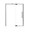 Innova 60-in X 76-in Pivot Shower Door with 3/8-in Clear Glass and Barrington Plain Double-Sided Handle, Matte Black