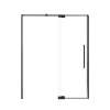 Innova 60-in X 76-in Pivot Shower Door with 3/8-in Clear Glass and Contour Double-Sided Handle, Matte Black