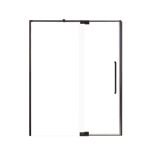 Samuel Mueller Innova 60-in X 76-in Pivot Shower Door with 3/8-in Clear Glass and Contour Double-Sided Handle, Matte Black