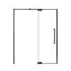 Innova 60-in X 76-in Pivot Shower Door with 3/8-in Clear Glass and Sampson Double-Sided Handle, Matte Black