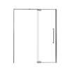 Innova 60-in X 76-in Pivot Shower Door with 3/8-in Clear Glass and Tyler Double-Sided Handle, Brushed Stainless