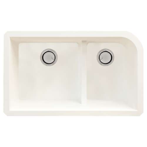 Samuel Müeller Renton Granite 31-in Undermount Kitchen Sink Kit with Grids, Strainers and Drain Installation Kit - K-SMRUDJ3118