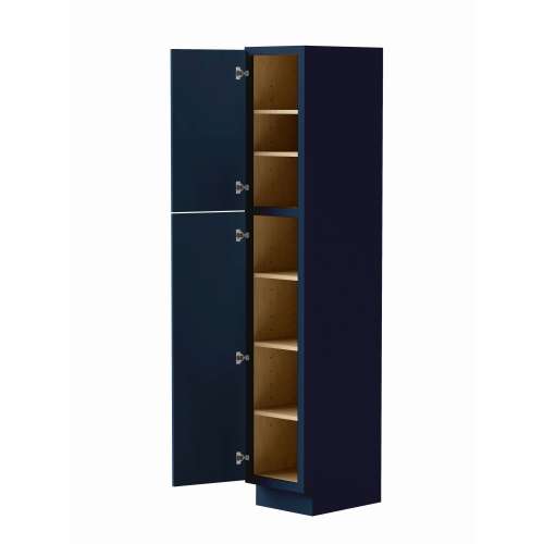 SML188421-RTA-FR02-NB Framington 18-in x 21-in x 84-in Ready to Assemble Latitude Vanity Linen Cabinet, Navy Blue