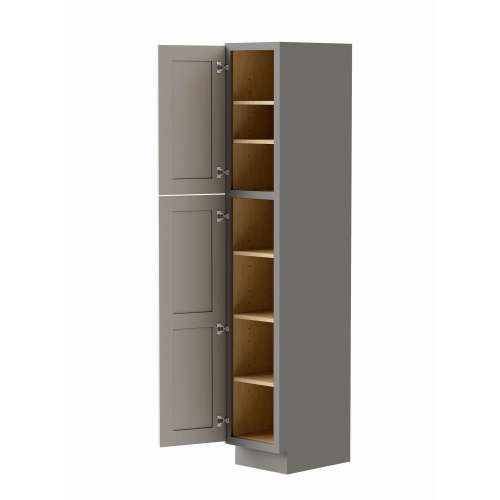 SML188421-RTA-FR01-LG Framington 18-in x 21-in x 84-in Ready to Assemble Remington Vanity Linen Cabinet, Light Grey