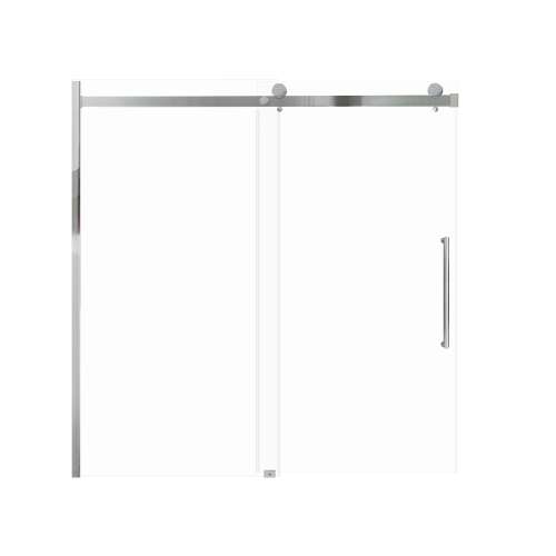 Samuel Mueller Milan 60-in X 60-in Barn Bathtub Door with 5/16-in Clear Glass and Tyler Double-Sided Handle, Polished Chrome