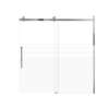 Milan 60-in X 60-in Barn Bathtub Door with 5/16-in Frost Glass and Royston Double-Sided Handle, Polished Chrome