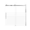 Samuel Mueller Milan 60-in X 60-in Barn Bathtub Door with 5/16-in Frost Glass and Tyler Double-Sided Handle, Polished Chrome