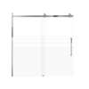 Milan 60-in X 60-in Barn Bathtub Door with 5/16-in Clear Glass and Sampson Handle and Knob Handle, Polished Chrome