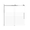 Samuel Mueller Milan 60-in X 60-in Barn Bathtub Door with 5/16-in Frost Glass and Tyler Double-Sided Handle, Brushed Stainless