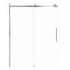 Samuel Mueller Milan 60-in X 76-in Barn Shower Door with 5/16-in Clear Glass and Contour Double-Sided Handle, Brushed Stainless