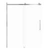 Samuel Mueller Milan 60-in X 76-in Barn Shower Door with 5/16-in Clear Glass and Sampson Double-Sided Handle, Brushed Stainless