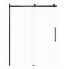Samuel Mueller Milan 60-in X 76-in Barn Shower Door with 5/16-in Clear Glass and Sampson Double-Sided Handle, Matte Black