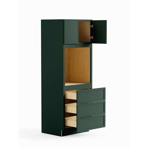 SMO338424-ASM-FR02-GR Framington 33-in x 24-in x 84-in Assembled Latitude Tall Oven Cabinet, Green
