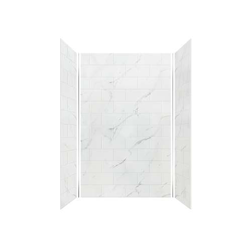 SMPPWK603696-60 Pioneer Plus 60-in x 36-in x 96-in Shower Wall Kit, Dolomite (8-in x 16-in Horizontal Tile Pattern with Stone Color)