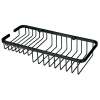 SMSB8-MB 8-in x 5-in x 1-in Rectangular Shower Basket With Soap Ledge, Matte Black
