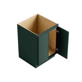 Framington 27-in x 24-in x 35-in Assembled Latitude Double Door Sink Base Cabinet, Green, SMSBD27-ASM-FR02-GR