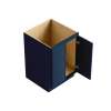 Framington 27-in x 24-in x 35-in Assembled Latitude Double Door Sink Base Cabinet, Navy Blue, SMSBD27-ASM-FR02-NB