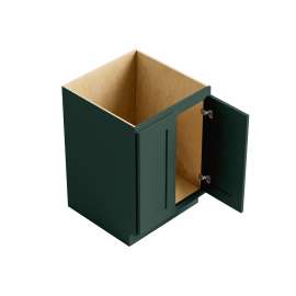 Framington 33-in x 24-in x 35-in Ready To Assemble Remington Double Door Sink Base Cabinet, Green, SMSBD33-RTA-FR01-GR