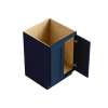 Framington 33-in x 24-in x 35-in Ready To Assemble Remington Double Door Sink Base Cabinet, Navy Blue, SMSBD33-RTA-FR01-NB
