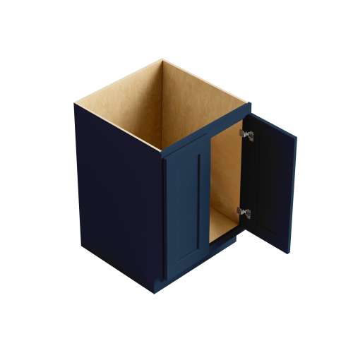 Framington 33-in x 24-in x 35-in Ready To Assemble Remington Double Door Sink Base Cabinet, Navy Blue, SMSBD33-RTA-FR01-NB