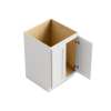 Framington 33-in x 24-in x 35-in Ready To Assemble Remington Double Door Sink Base Cabinet, White, SMSBD33-RTA-FR01-WH