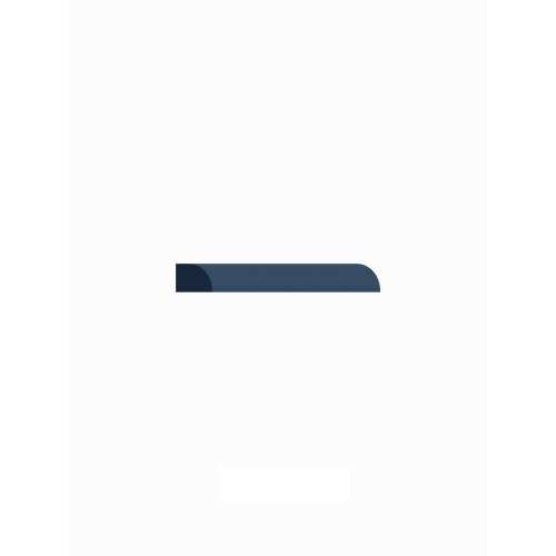 SMSHM-NB Framington 96-in Shoe Molding, Navy Blue