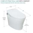 Samuel Müeller SMESB-01 Enterprise 1-Piece Elongated Smart Bidet Toilet in White
