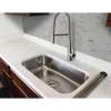 Samuel Müeller SM3550-LS Tavern Semi-Pro 1.8 GPM Single Hole Pull Down Spray Kitchen Faucet With Single Lever Handle And Braided Hose, Luxe Stainless