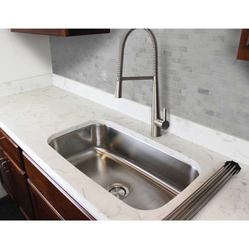 Samuel Müeller SM3550-PC Tavern Semi-Pro 1.8 GPM Single Hole Pull Down Spray Kitchen Faucet With Single Lever Handle And Braided Hose, Polished Chrome