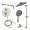 SMAPRK1610HB-2-BN Astra Two Function Round ADA Pressure Balance With Hand Shower On Bar Set, Brushed Nickel