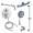 SMAPRK1610HB-2-PC Astra Two Function Round ADA Pressure Balance With Hand Shower On Bar Set, Polished Chrome
