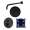 SMARTK1210-1-MB ArgoTherm Single Function Round Thermostatic Push Button Shower Set With 12-in Shower Arm, Matte Black