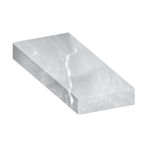 SMASB3012-50 30-in x 12-in x 4-in Solid Surface Adjustable Shower Bench, Moonstone