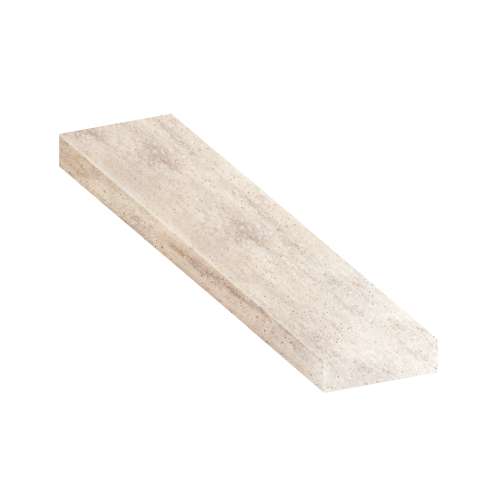 SMASB6012-185 60-in x 12-in x 4-in Solid Surface Adjustable Shower Bench, Creme Brulee